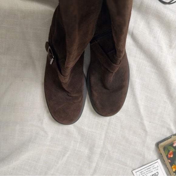 J Crew brown suede tall boots - Picture 4 of 13